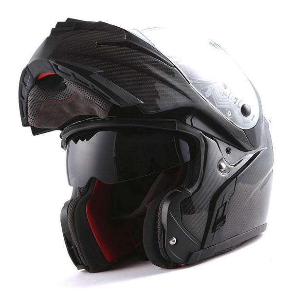 Martian Motorcycle Open Face Fiber Glass Dual Visor Helmet Scooter Classical Knight Bike Samurai Hb_609 with One Extra Clear Shield