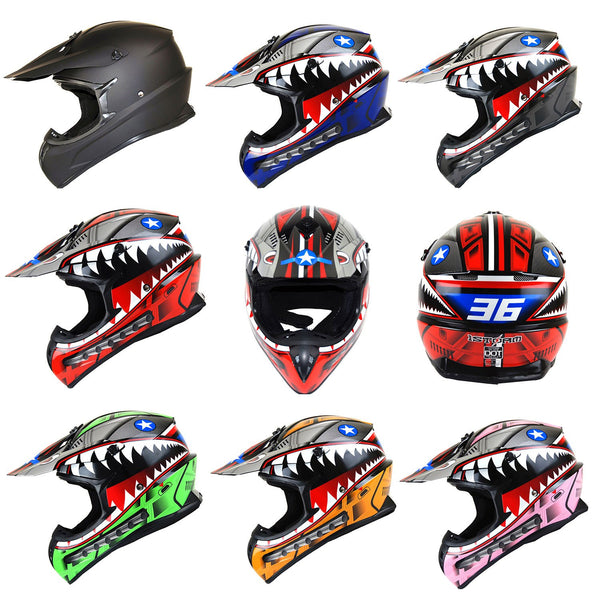 1Storm Adult Motocross Helmet BMX MX ATV Dirt Bike Downhill