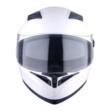 1Storm Motorcycle Street Bike Dual Visor/Sun Visor Full Face Helmet Mechanic with LED Tail Light: LED_HJK316