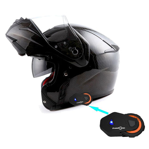 FreedConn Motocycle Helmet Waterproof Wireless Bluetooth Headset TCOM-VB;  /FM Radio/800M Intercom/2 Riders Intercom/ Moto Biking & Skiiing/ 2 in 1